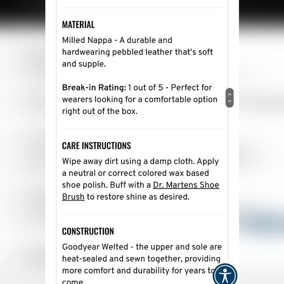 Dr Martens Sinclair Milled Nappa Leather Platform Boot - Picture 11 of 16